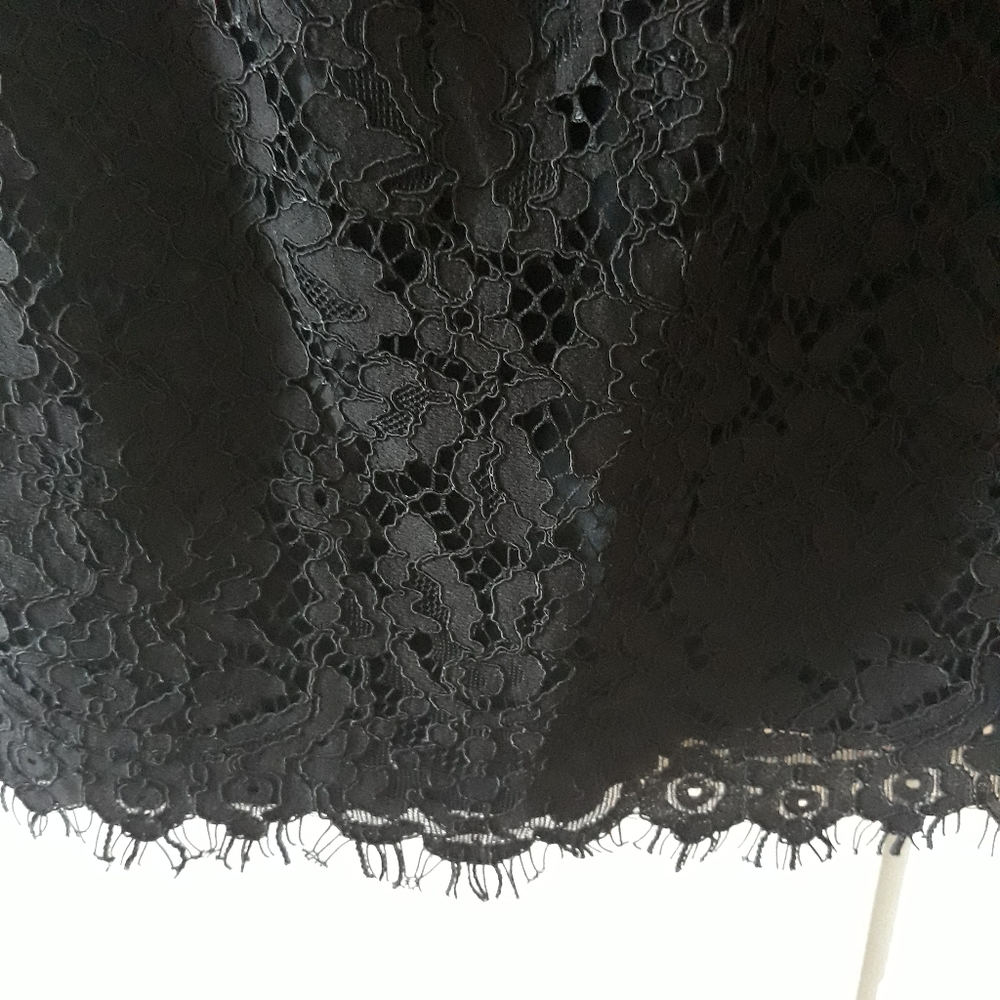 J. Crew | Floral lace ruffle-neck guipure top | Size PS - Picture 5 of 7